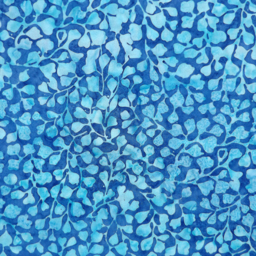 BLUE MAIDENHAIR FERN BATIK HANDKERCHIEF