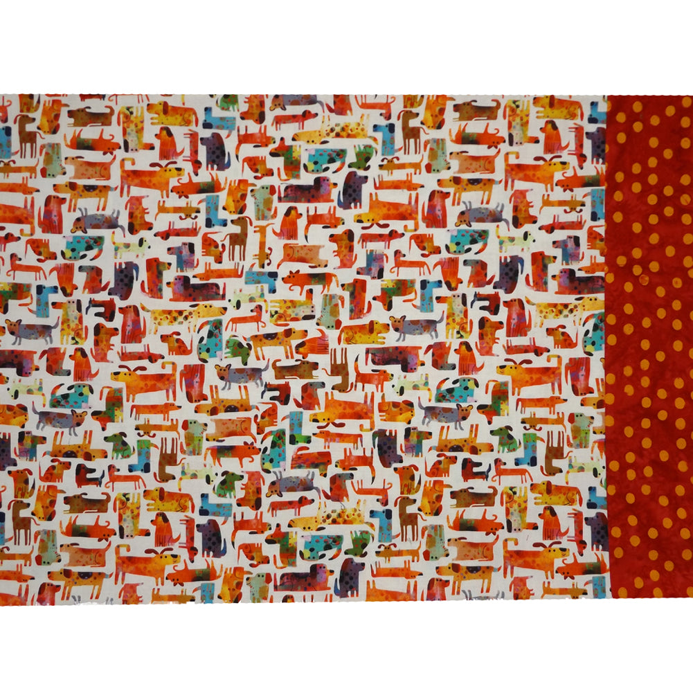 MULTICOLOR DOGS PILLOWCASE