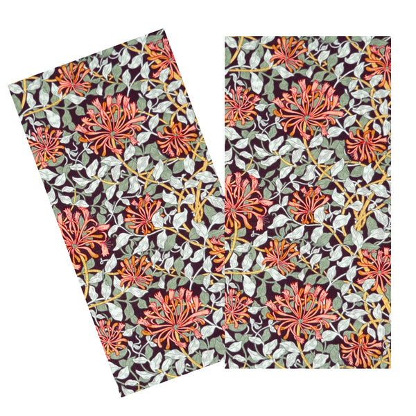SAGE & SOFT RED HONEYSUCKLE NAPKIN SET