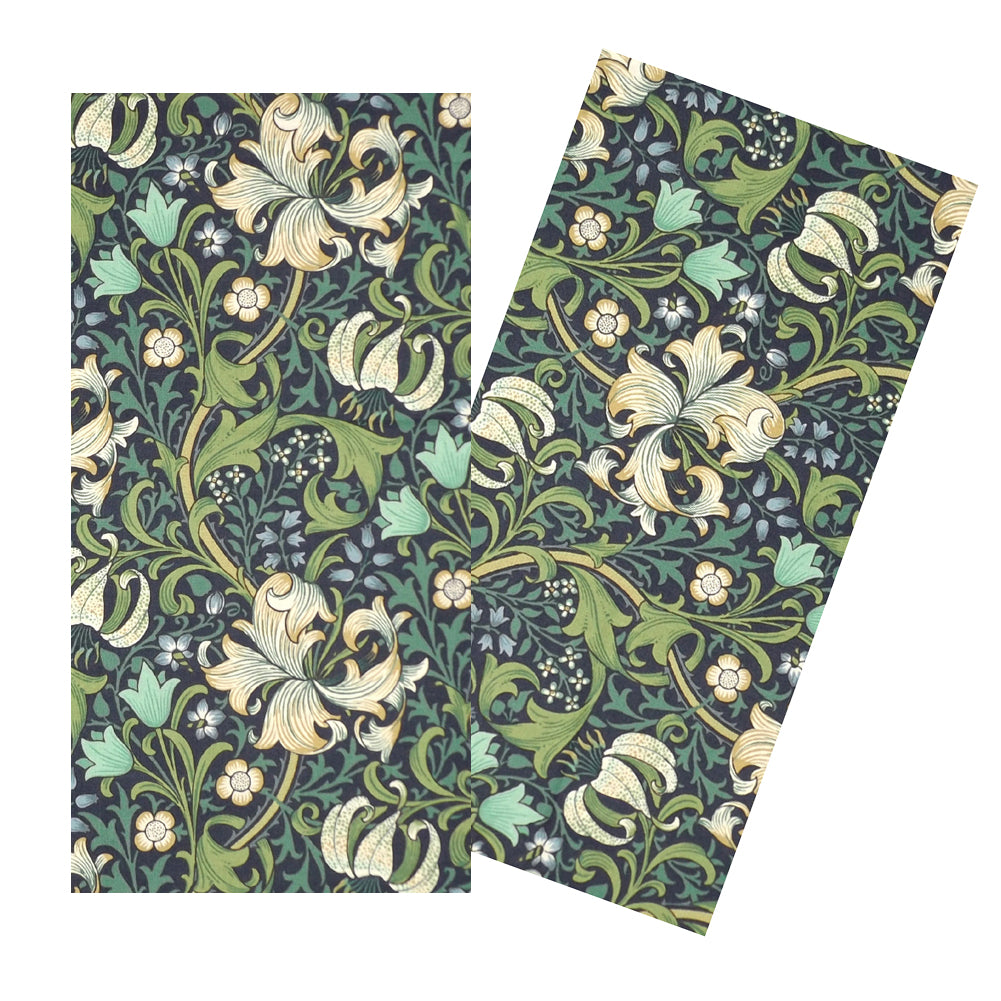 CREAM & NAVY LILY NAPKIN SET