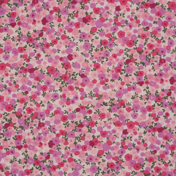 PINK FLORAL LAWN COTTON POCKET SQUARE HANDKERCHIEF