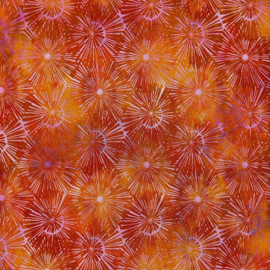 RUST & PINK STARBURST NAPKIN SET