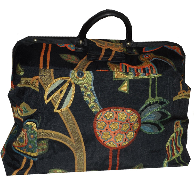 CRAZY BIRDS TAPESTRY CARPET BAG