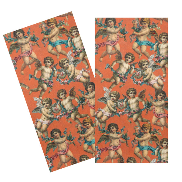 TERRACOTTA CHERUBS NAPKIN SET