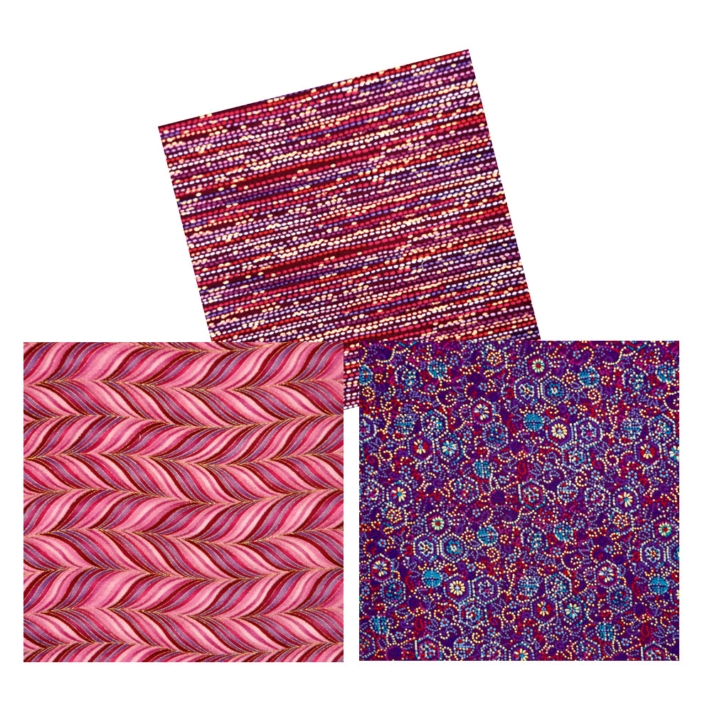 PINK, BURGUNDY & PURPLE COCKTAIL NAPKIN SET