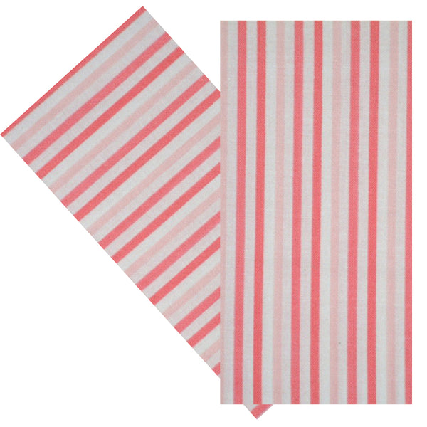 PINK & WHITE STRIPES NAPKIN SET