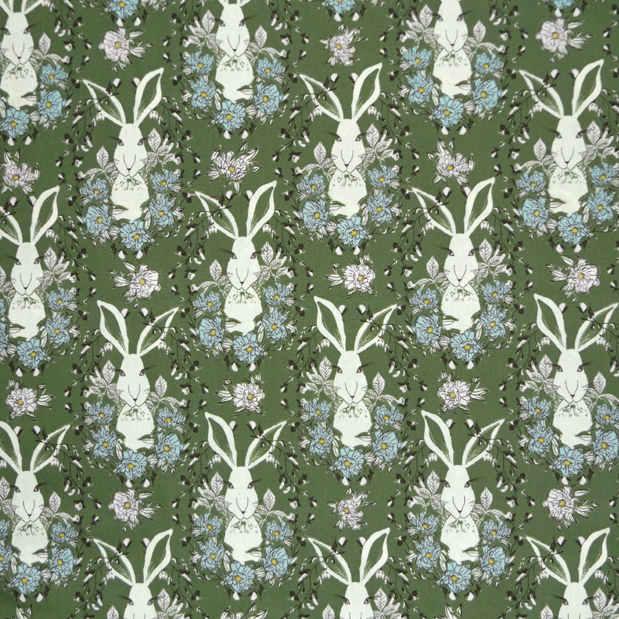 SAGE RABBITS NAPKIN SET
