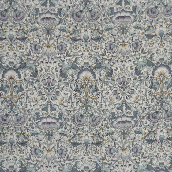 SLATE BLUE 'LODDEN' LIBERTY LAWN COTTON POCKET SQUARE HANDKERCHIEF