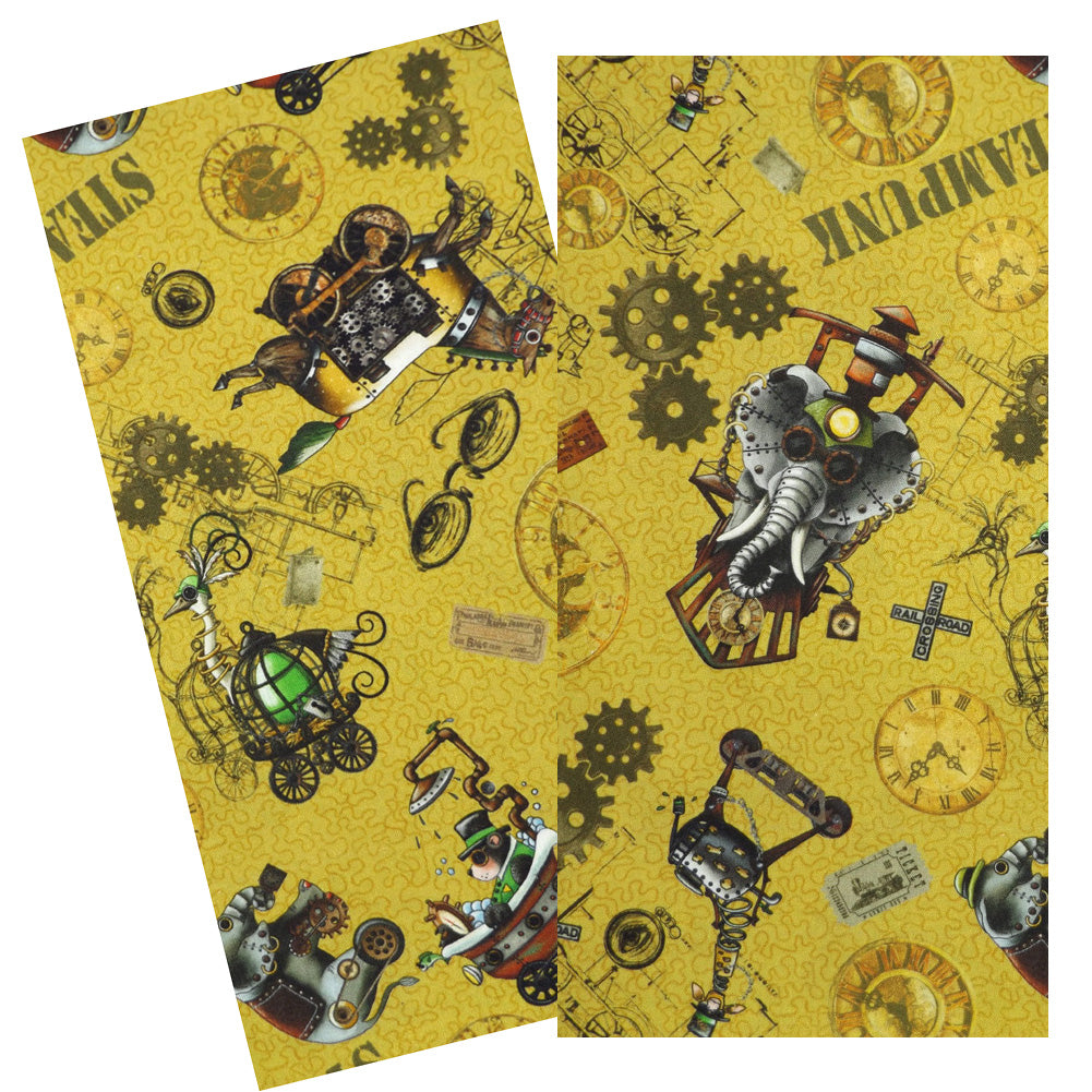 GOLD STEAMPUNK ANIMALS NAPKIN SET