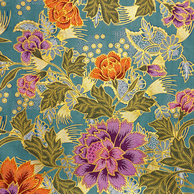 MULTICOLORED FLORAL BATIK NAPKIN SET
